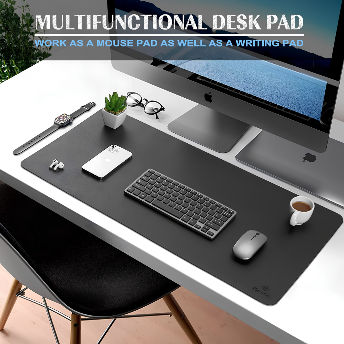 Elvoryx TitanDesk™ Premium Leather Desk Mat