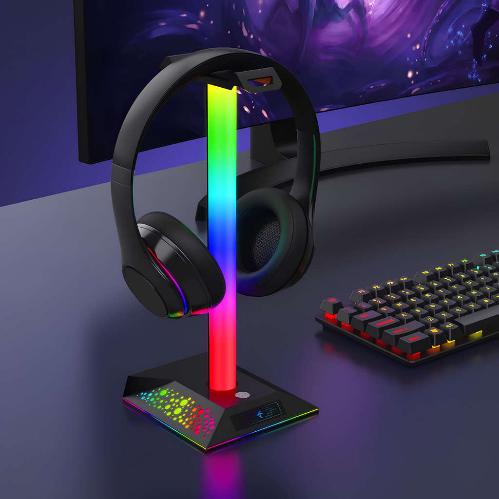 Elvoryx NovaDock™ RGB Headset Stand